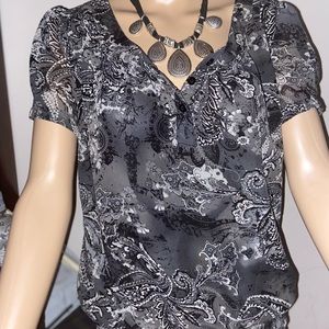 Women short sleeve blouse
